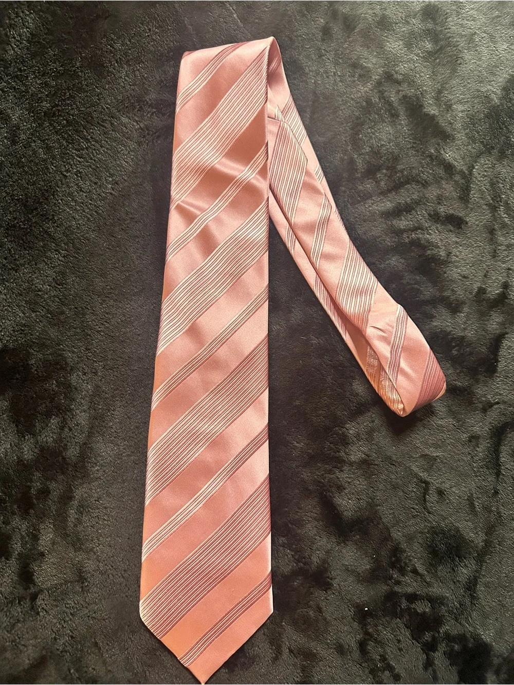 Donald J. Trump Signature Collection‎ Pink Striped Silk Tie Made in Italy